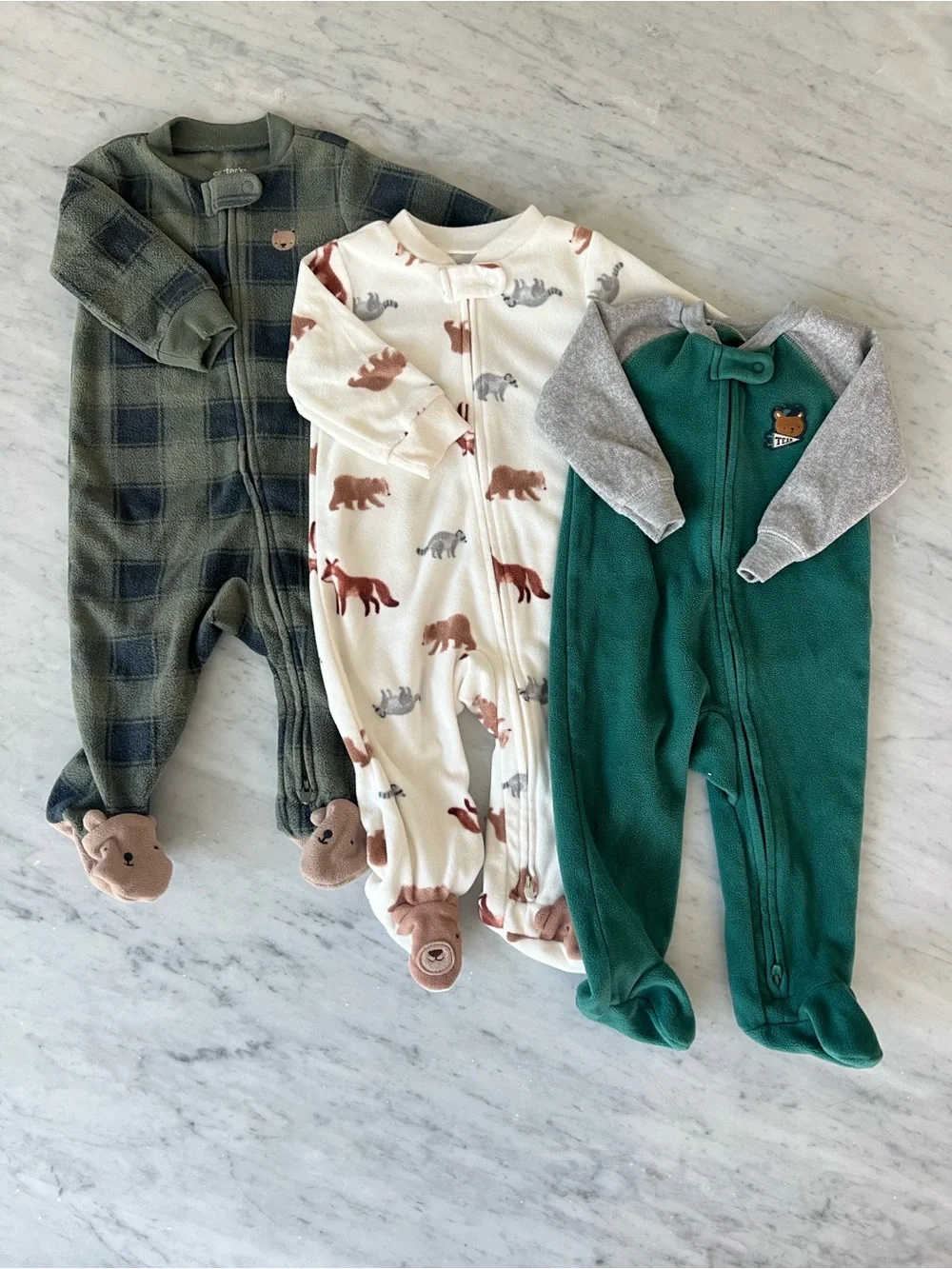 13 Piece Lot of Carter’s Baby Boy Clothing Sets & Pajamas